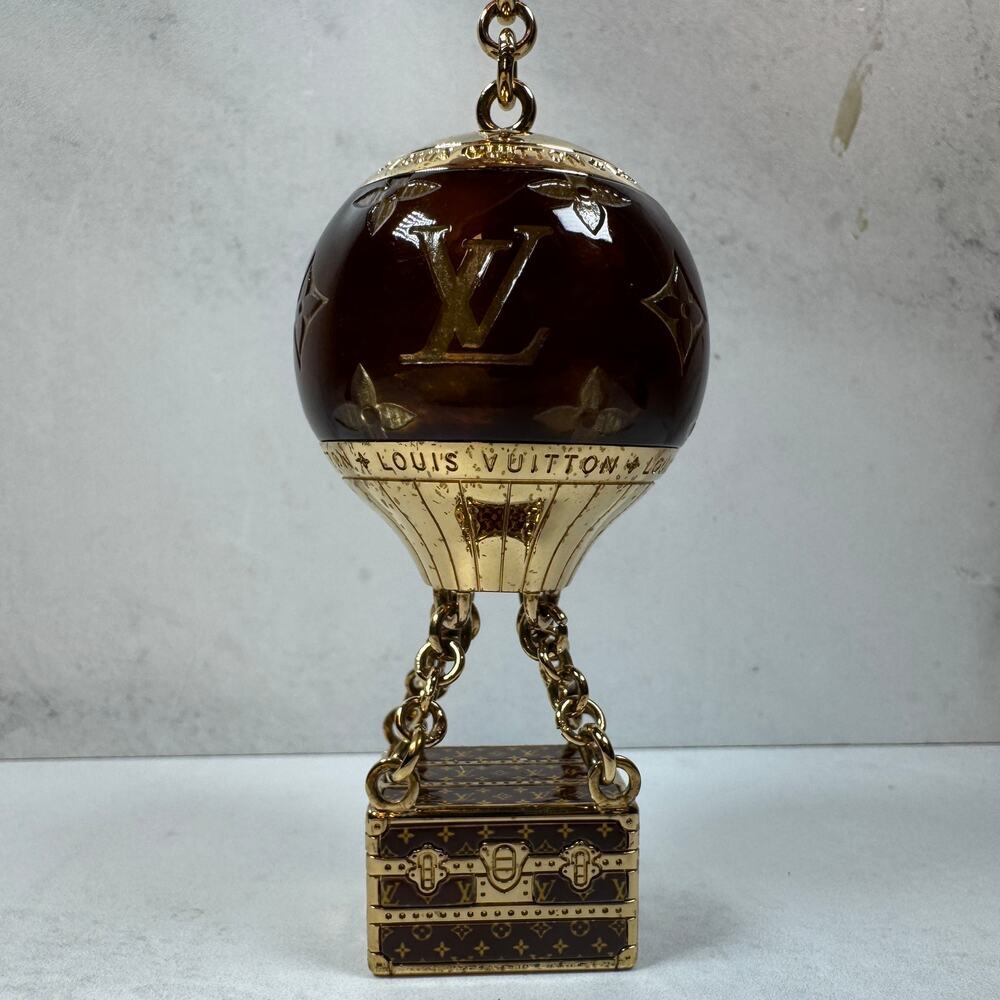 Louis Vuitton Montgolfiere Charm Hot Air Balloon Trunk Bag Keychain LV Monogram - Picture 9 of 16
